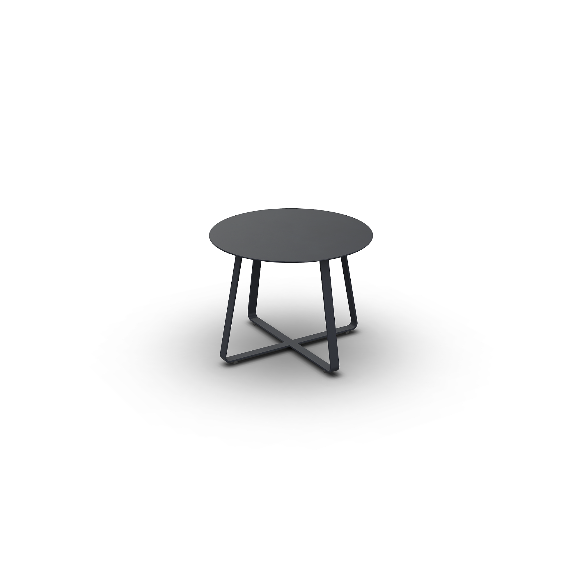 Elko | Koffietafel, antraciet mat, D60x47
