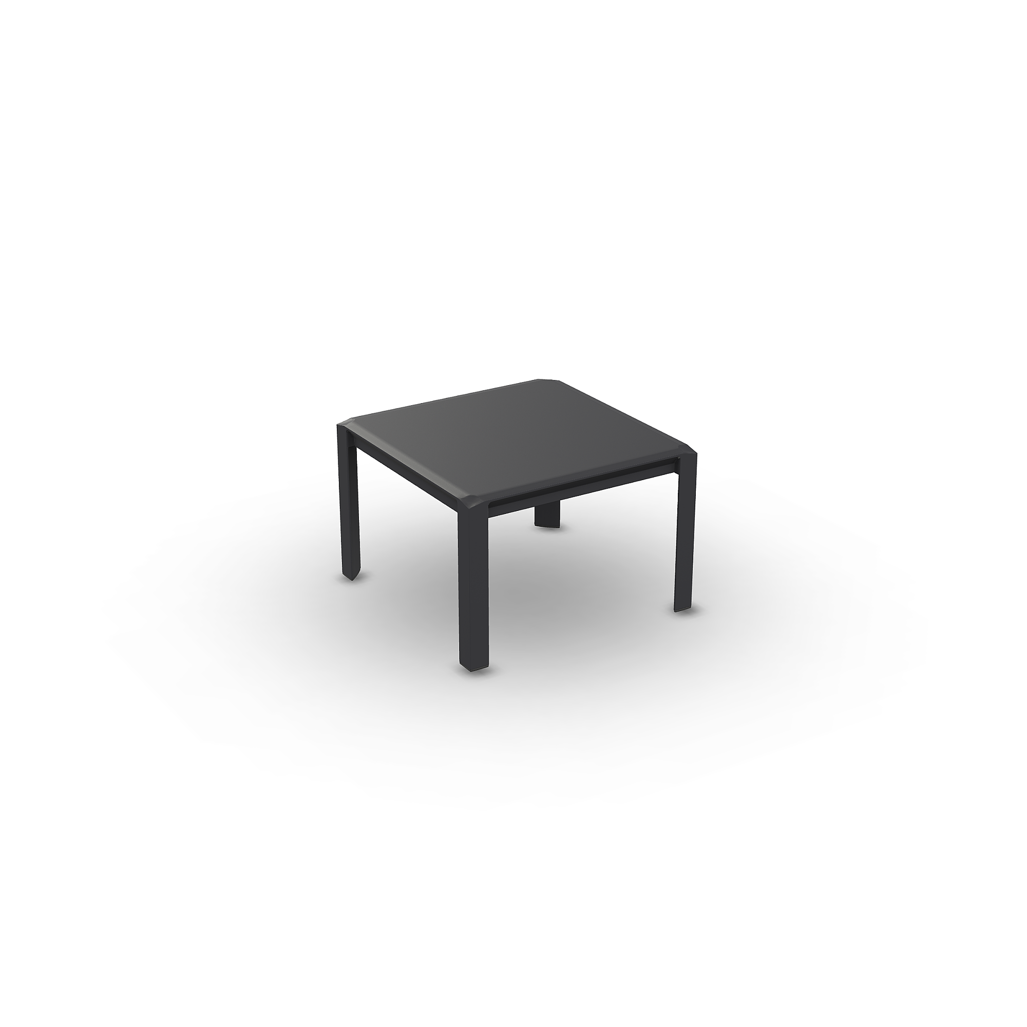Aspen | Bijzettafel aluminium antraciet mat 45x45x30
