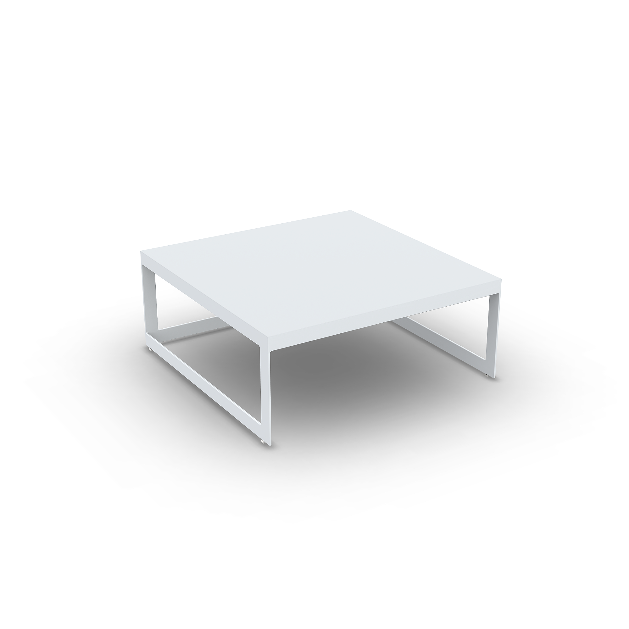 Burford | Koffietafel, wit mat, 90x90x37