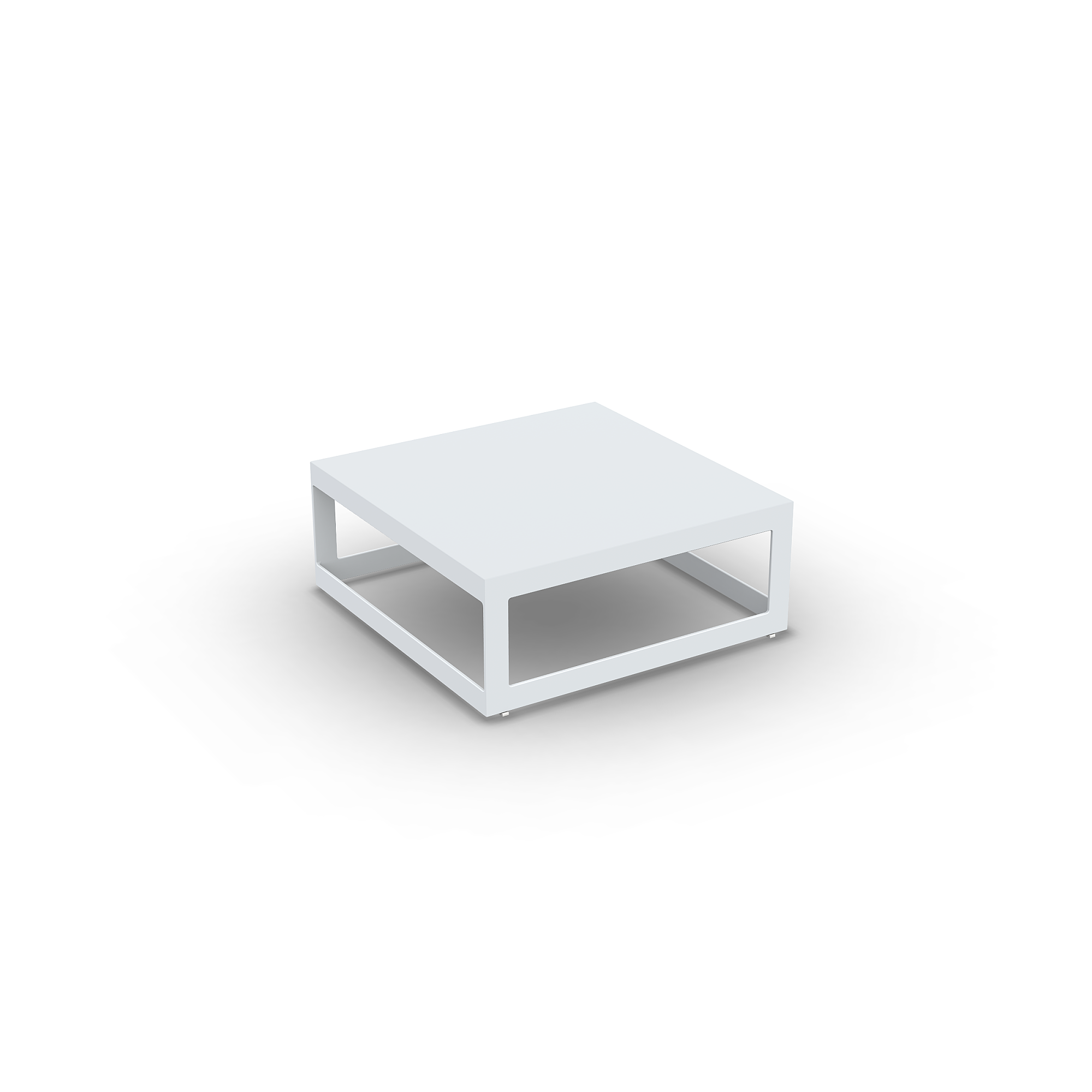 Burford | Koffietafel, wit mat, 70x70x28
