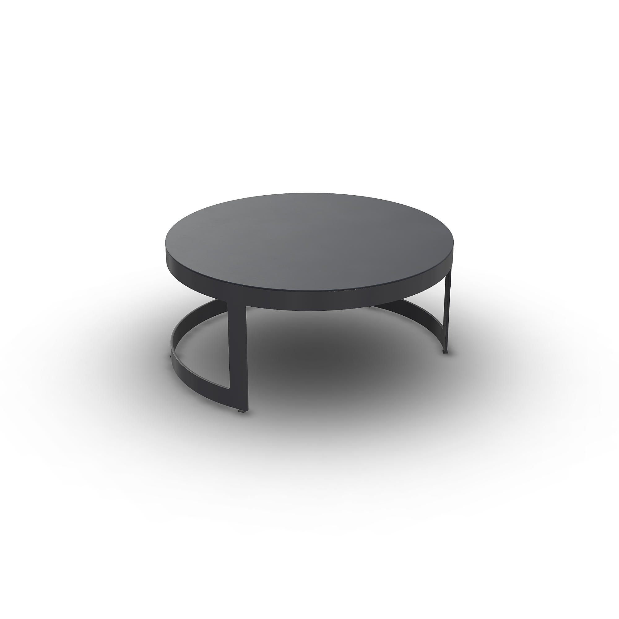 Burford | Koffietafel, antraciet mat, D77x34,5