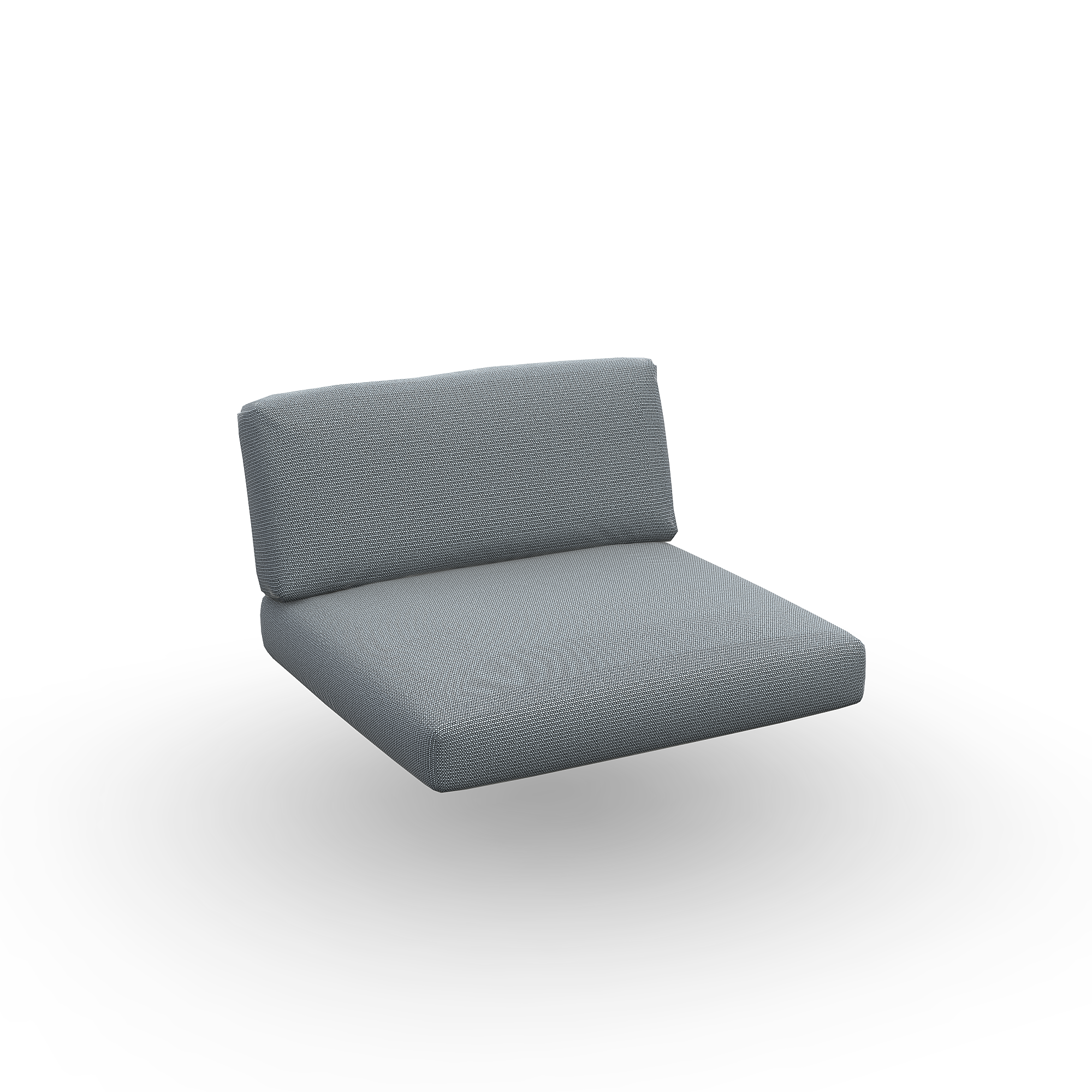 Arbon | Kussen zit- en rugkussen Single x1 Fabric Sunbrella Natté grijs Chiné