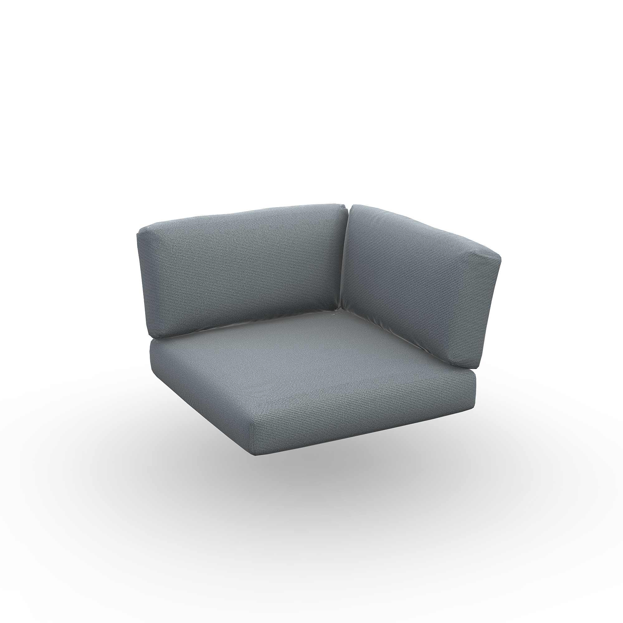 Arbon | Kussen Corner 1zit- en rugkussen x2 Fabric Sunbrella Natté grijs Chiné