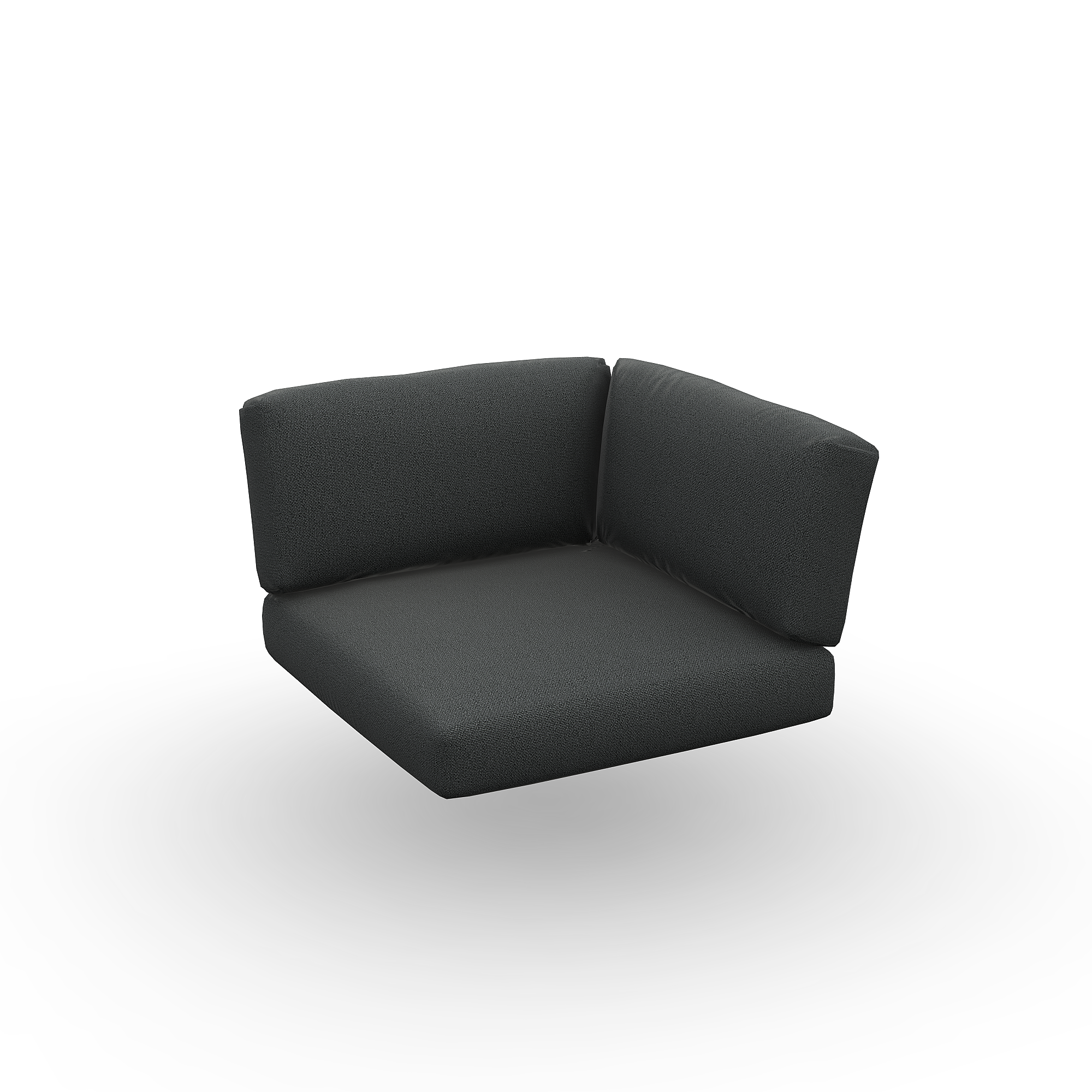 Arbon | Kussen Corner 1zit- en rugkussen x2 Fabric Sunbrella Natté Sooty