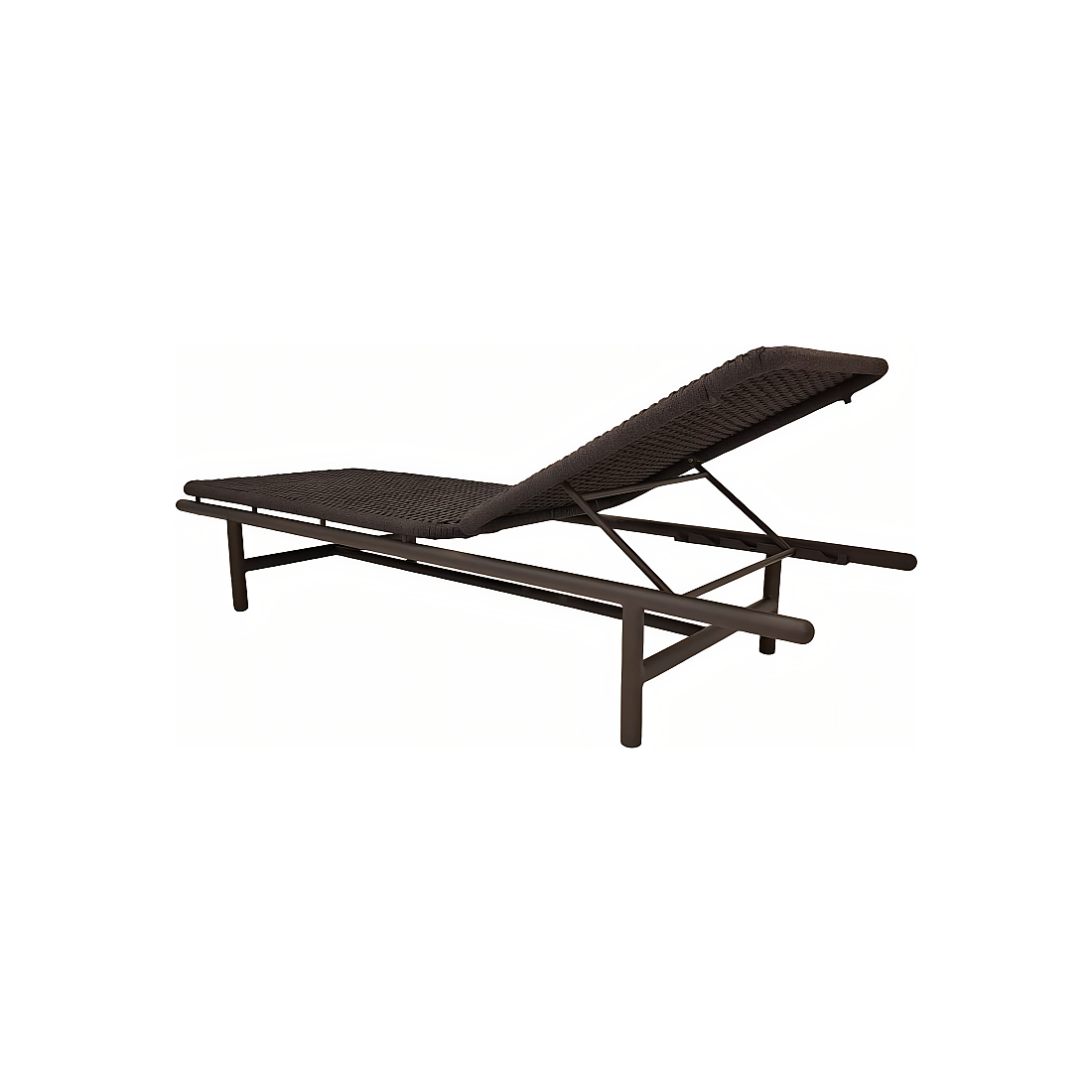 Banoa aluminium | Ligbed, aluminium antraciet mat
