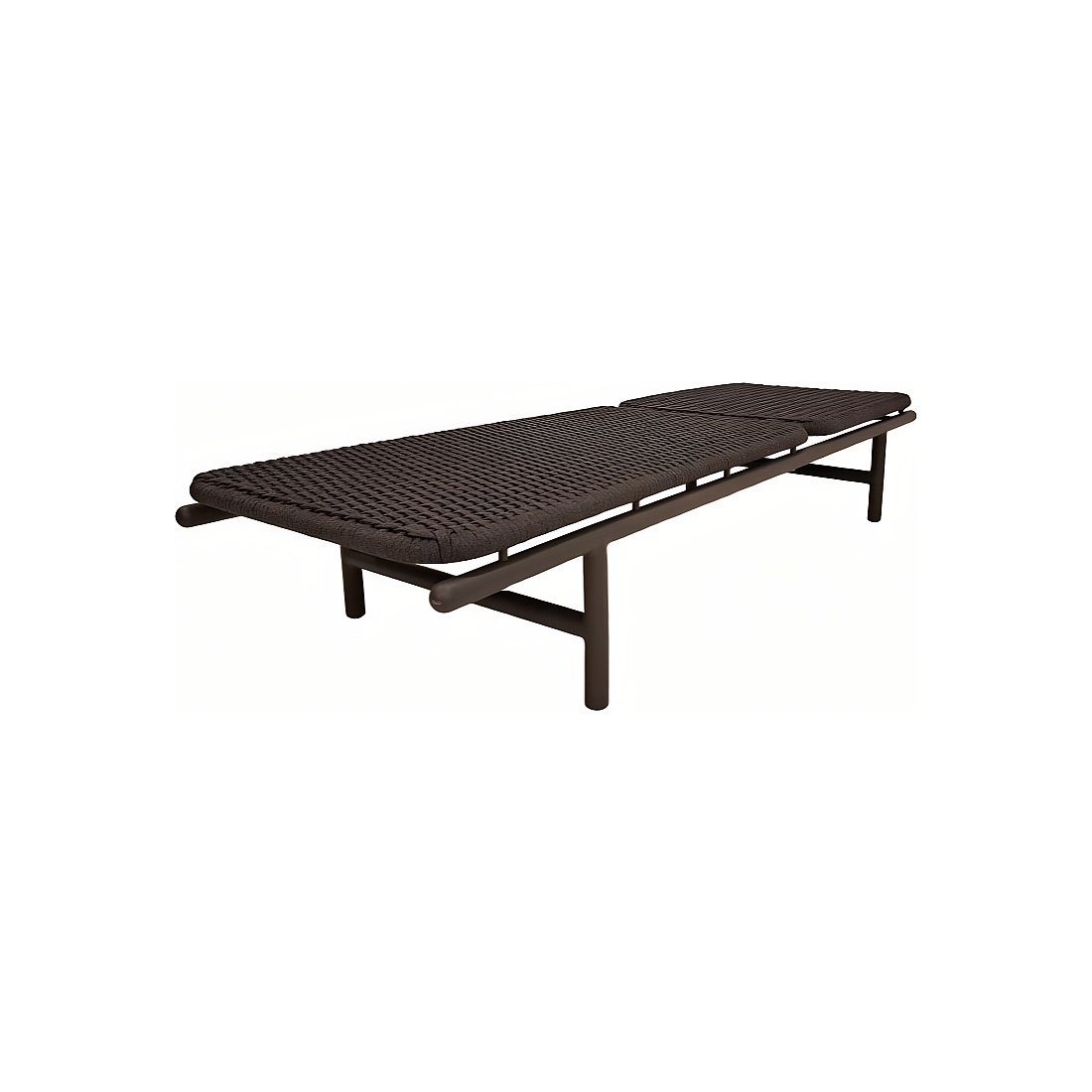 Banoa aluminium | Ligbed, aluminium antraciet mat