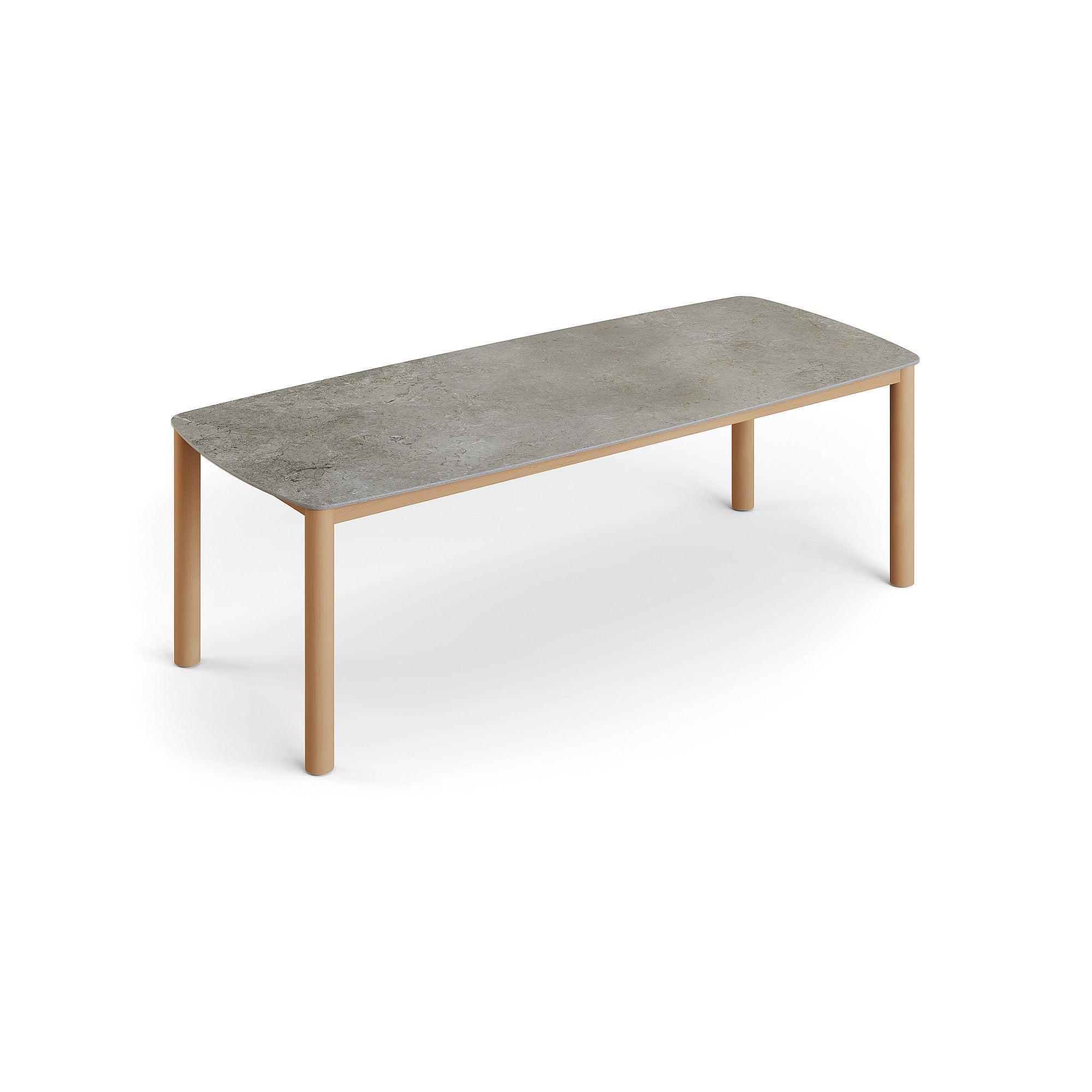 Benoa Teak | Eettafel - keramiek Palladium (240x100)