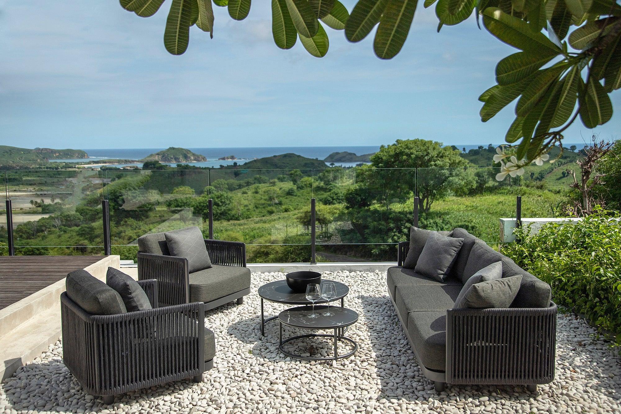 Bonito | Loungeset incl. Koffietafel - aluminium antraciet mat