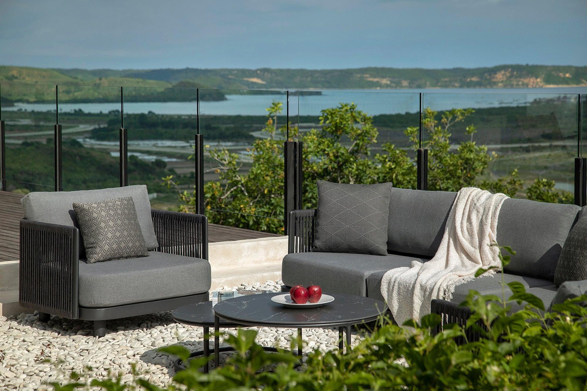 Bonito | Loungeset incl. Koffietafel - aluminium antraciet mat
