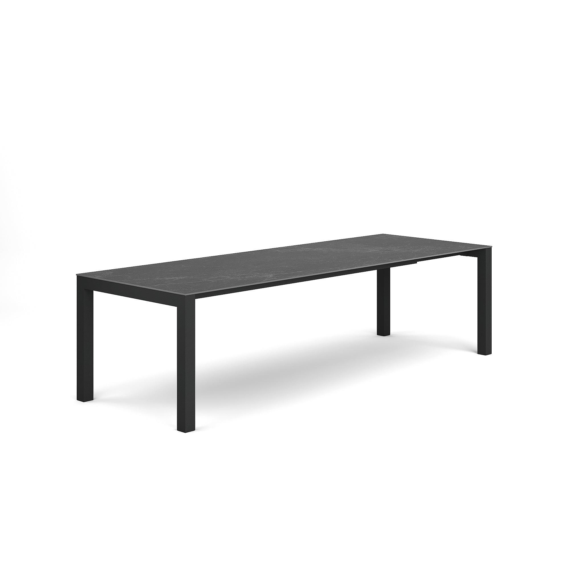Forli | Uitschuifbare eettafel, antraciet mat keramiek grafietgrijs 220-280x100