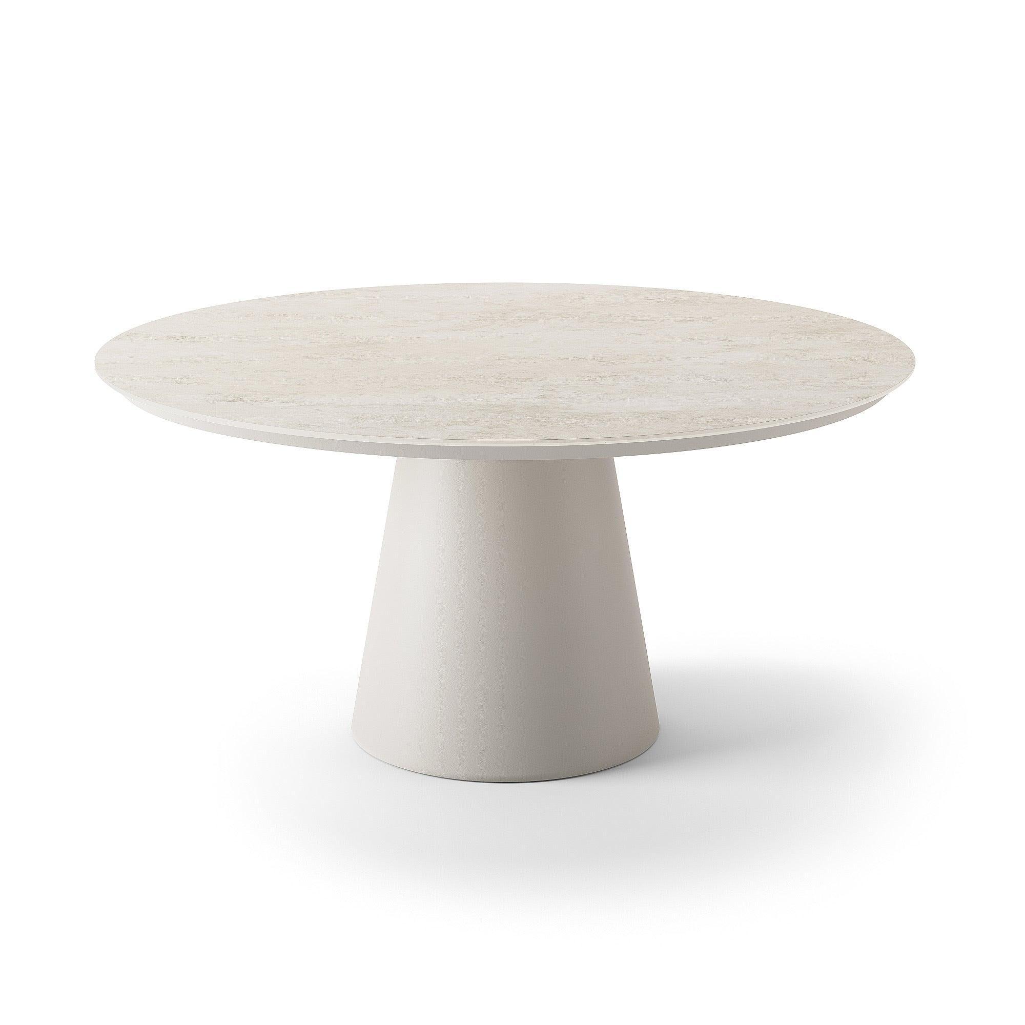 Fortuna | Eettafel, Dune mat keramiek Chianca 12mm D150