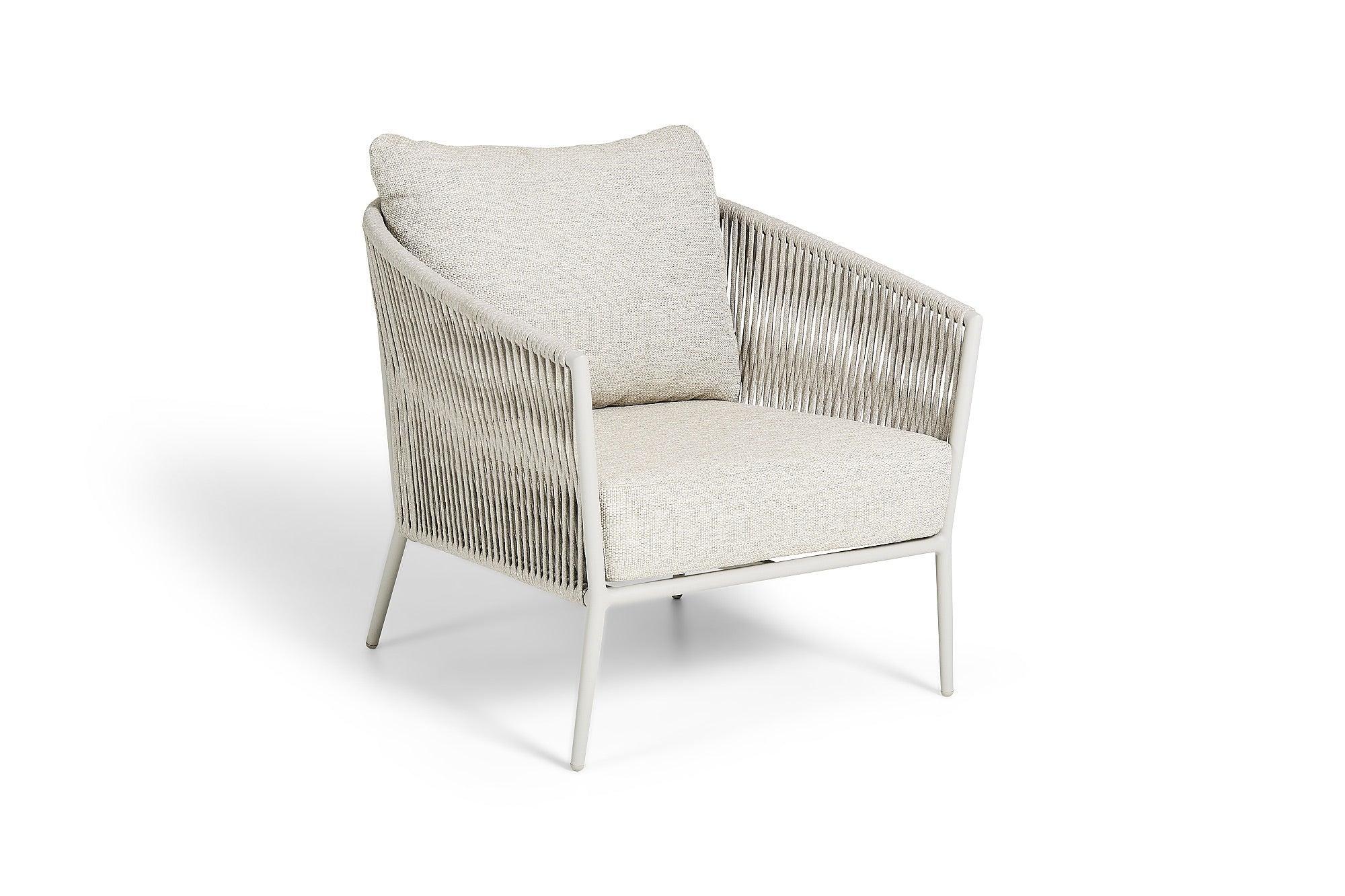 Fortuna Rope | Bank 1 Seat, Dune mat rope Linnen 14mm Straight Weaving Kussen Sunproof Fontelina Beige