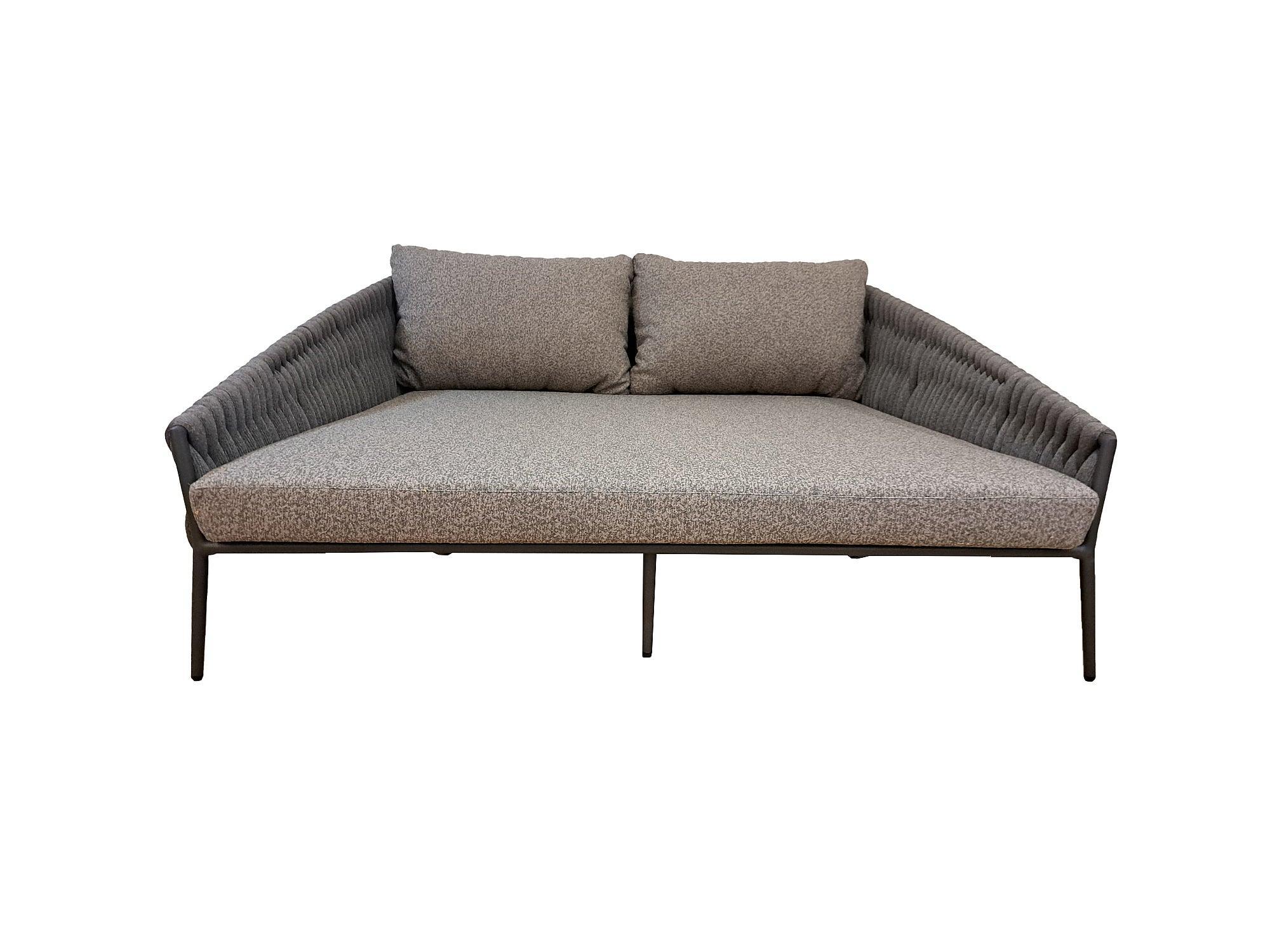 Fortuna Socks | Dubbel loungebed, antraciet mat Socks antraciet CrissCross Weaving Kussen Fabric Sunproof Jalousie donkergrijs