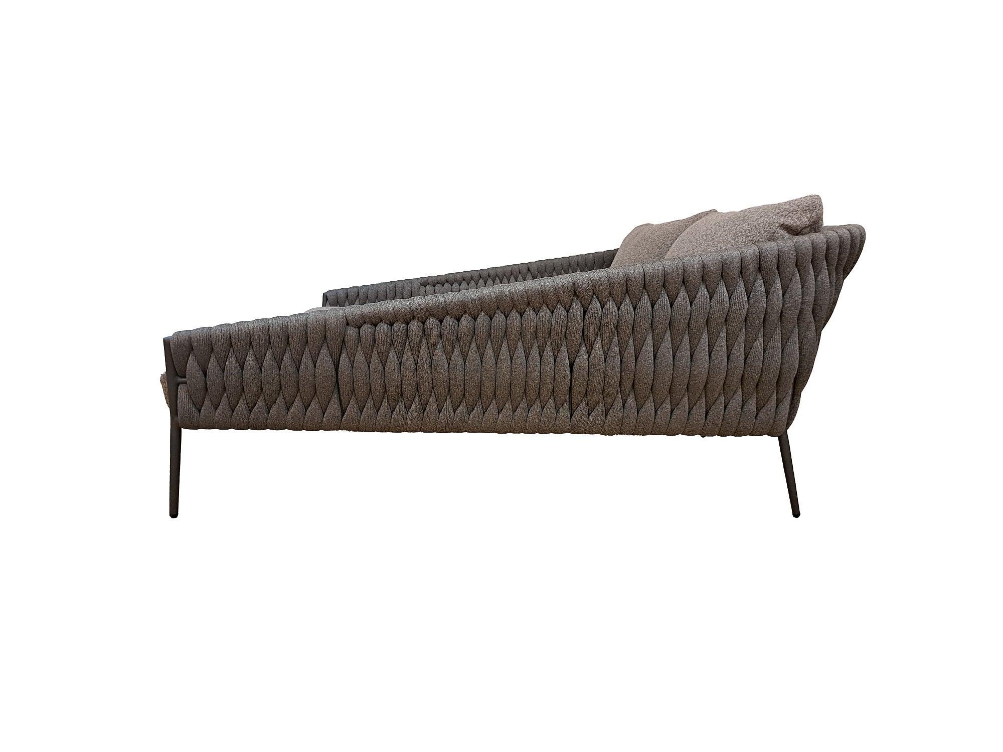 Fortuna Socks | Dubbel loungebed, antraciet mat Socks antraciet CrissCross Weaving Kussen Fabric Sunproof Jalousie donkergrijs