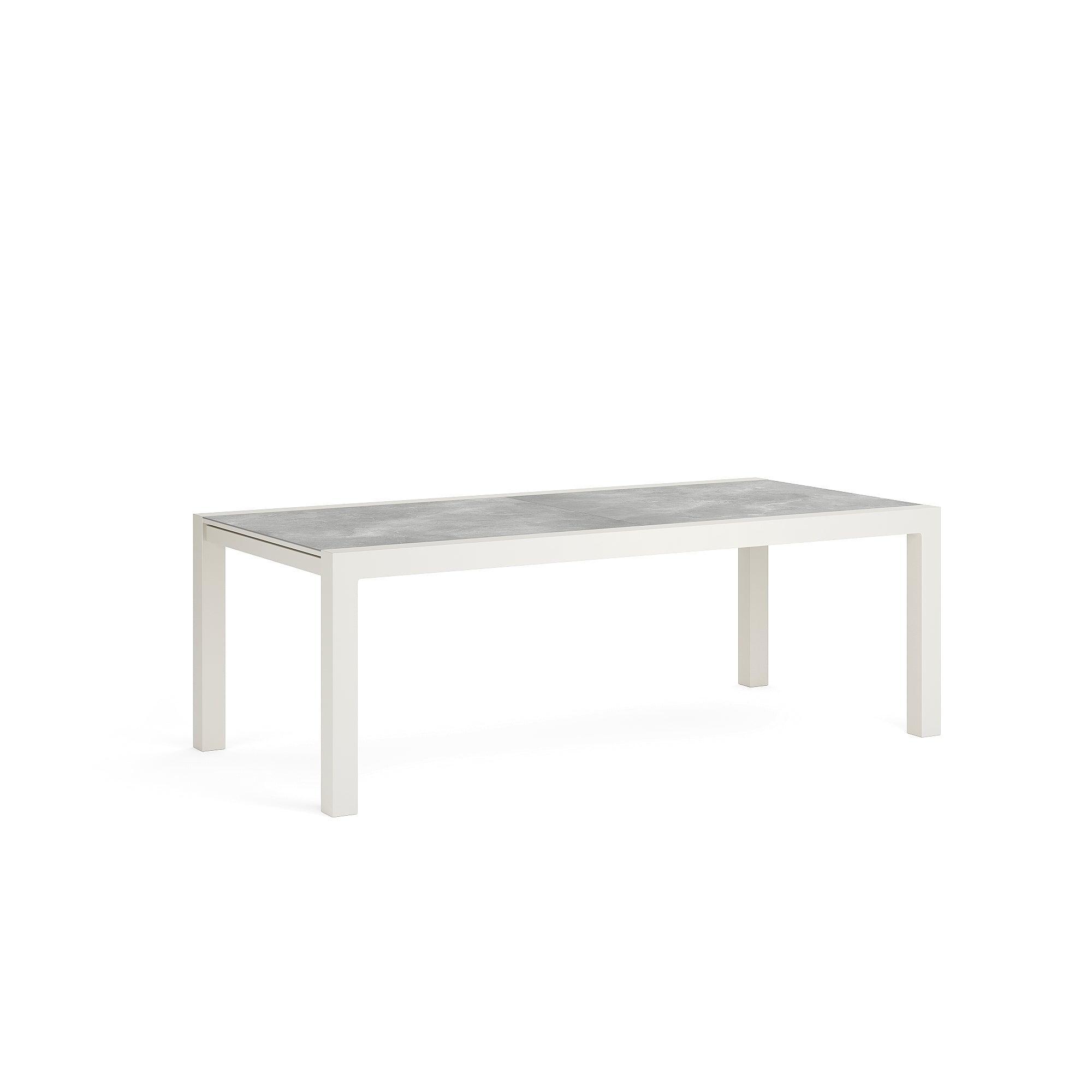 Livorno | Uitschuifbare eettafel, Dune mat keramiek Palladium grijs 220-330-106