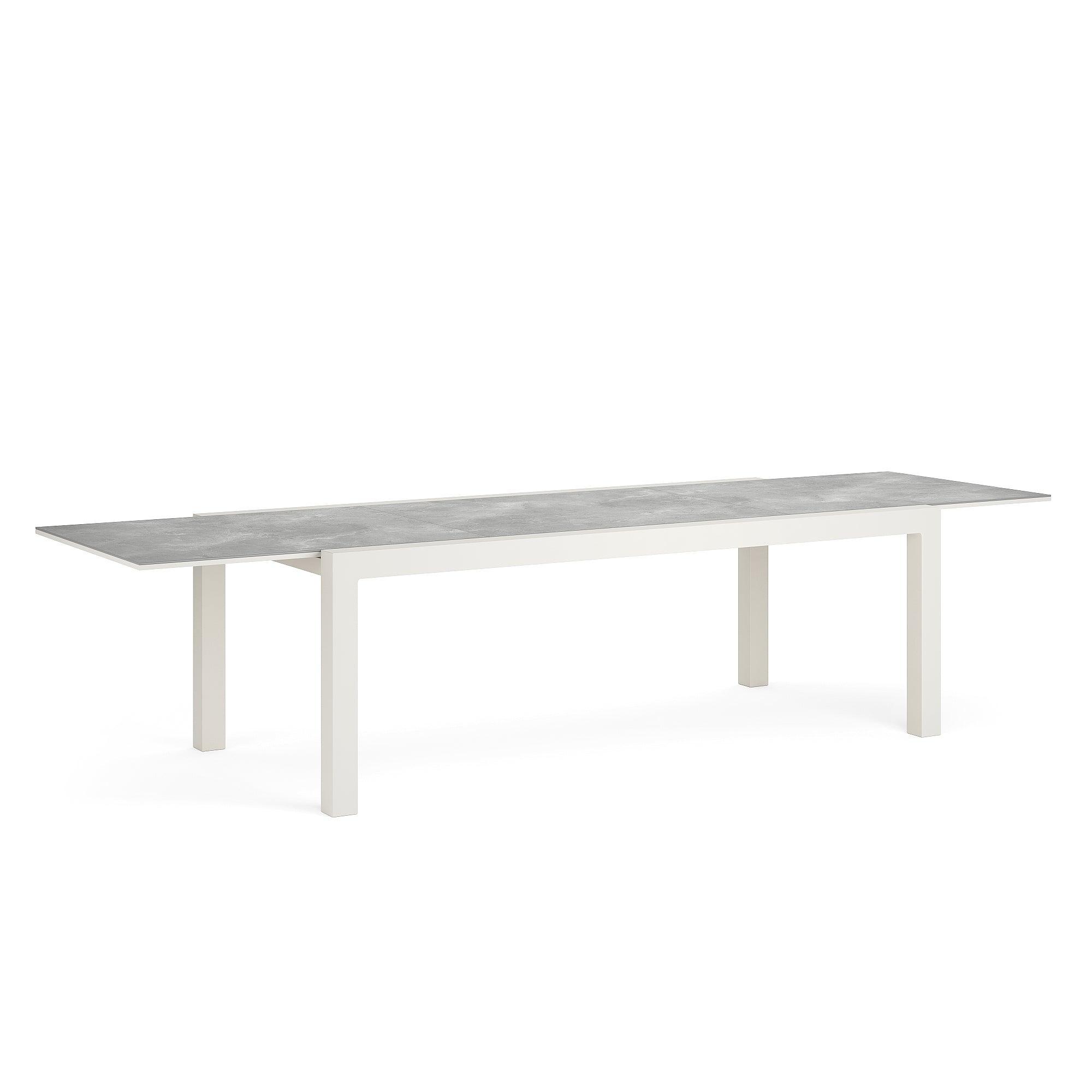 Livorno | Uitschuifbare eettafel, Dune mat keramiek Palladium grijs 220-330-106