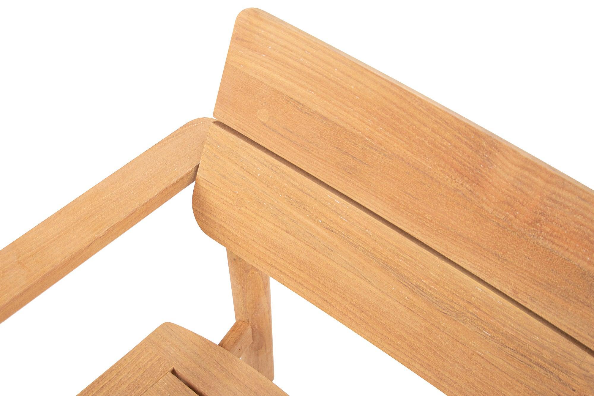 Lynn Teak | Bank 3 Seat