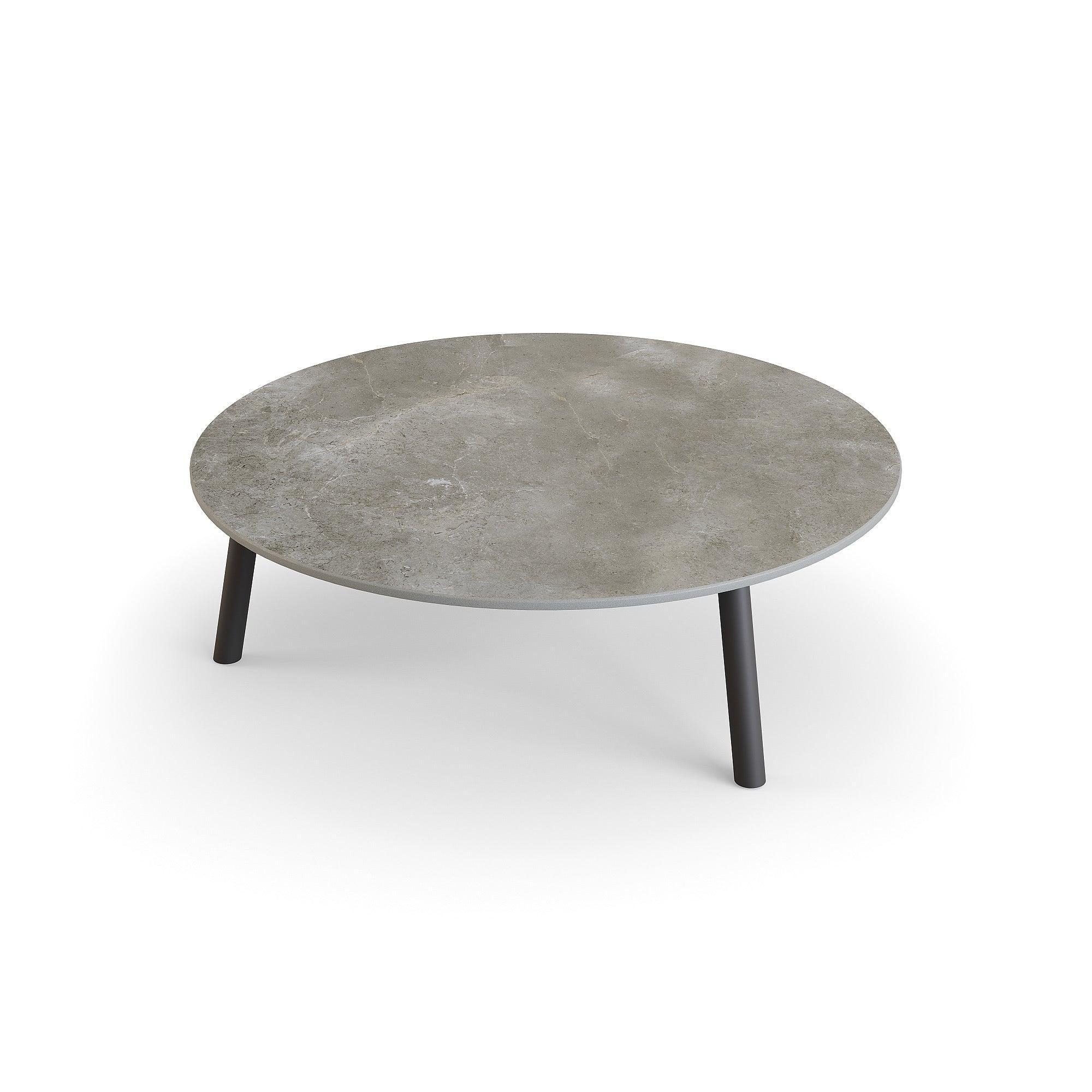 Ronda | Koffietafel, antraciet mat keramiek Chianca 12mm D90x29,2