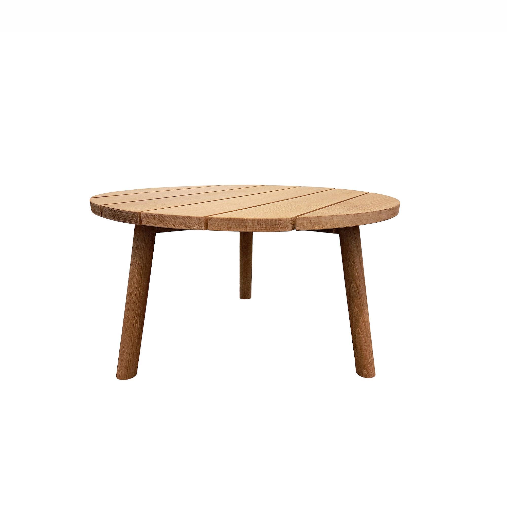 Ronda | Koffietafel, glad naturel teakhout D60x34