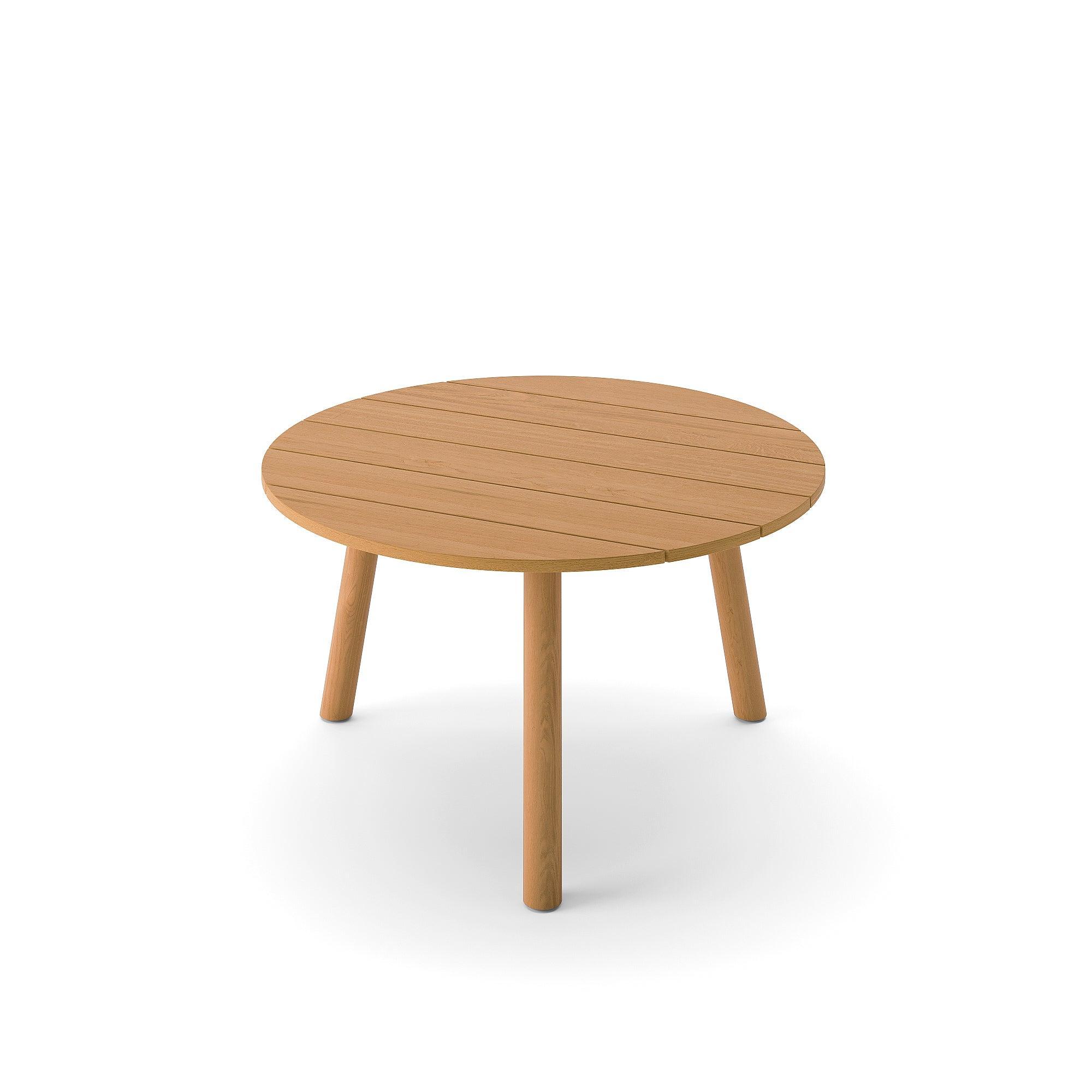 Ronda | Koffietafel, glad naturel teakhout D60x34