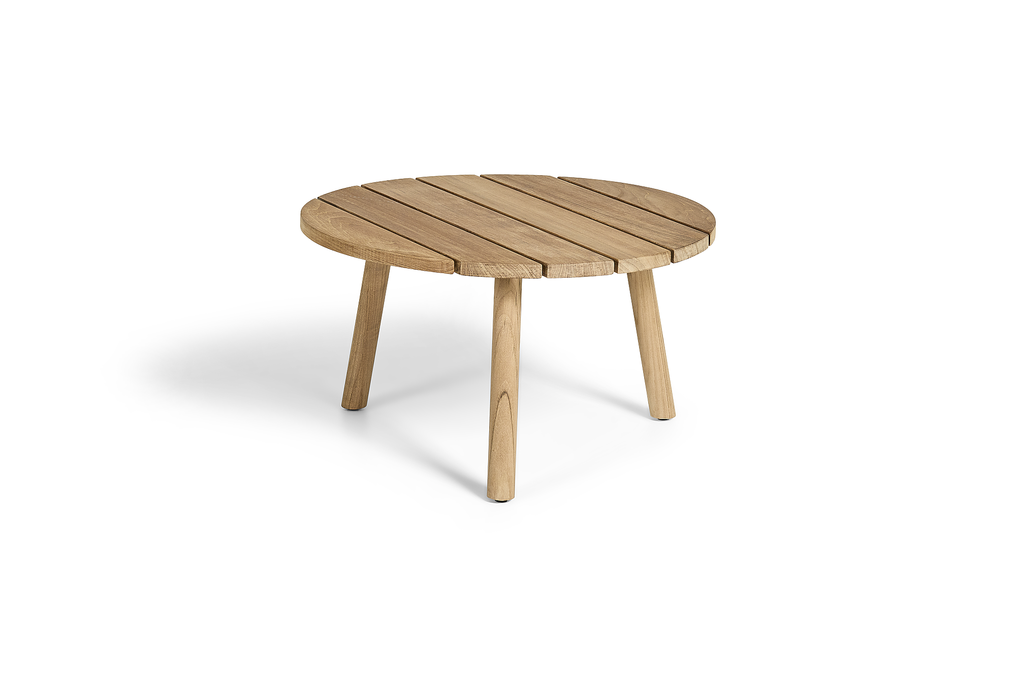 Ronda | Koffietafel, glad naturel teakhout D60x34