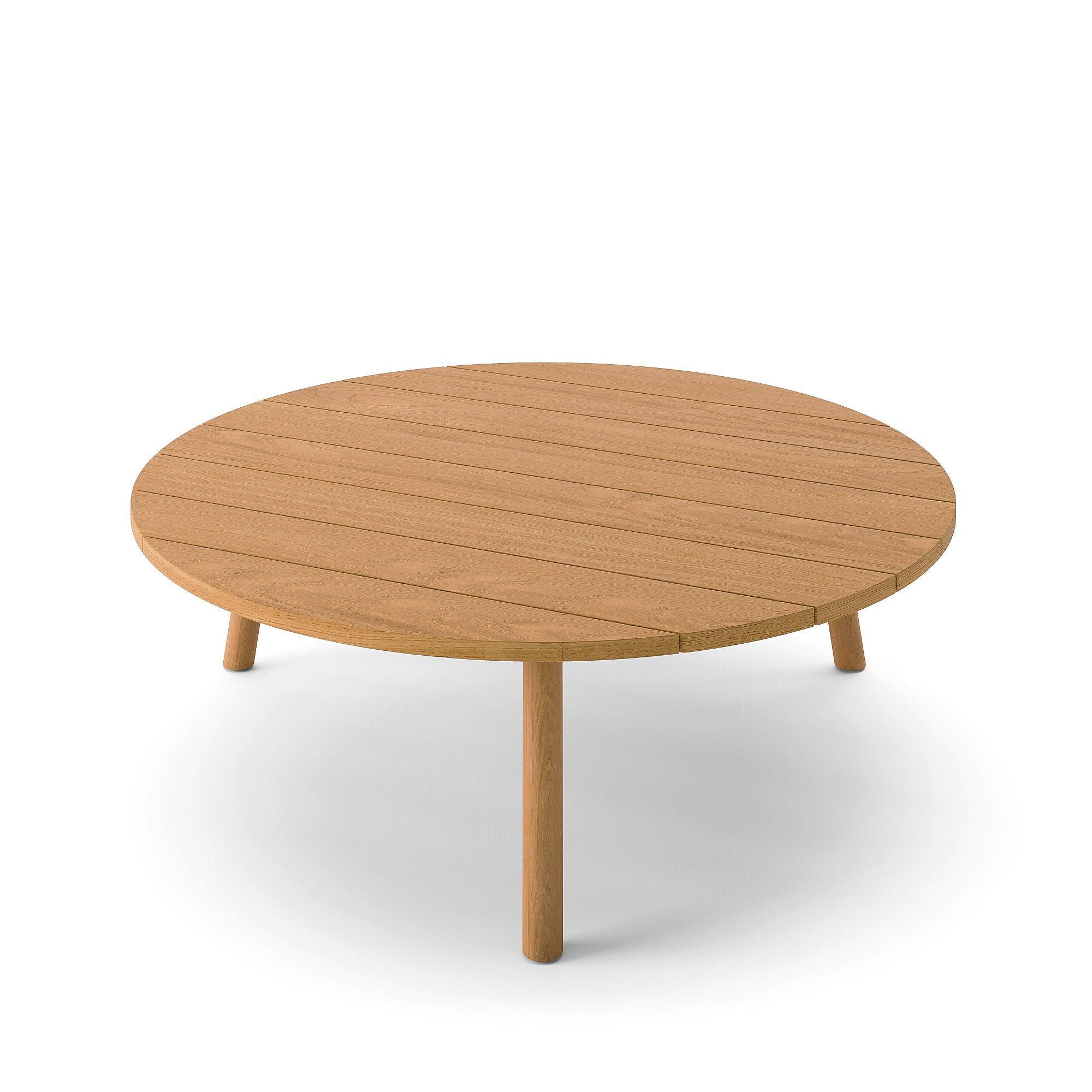 Ronda | Koffietafel, glad naturel teakhout D90z29,2