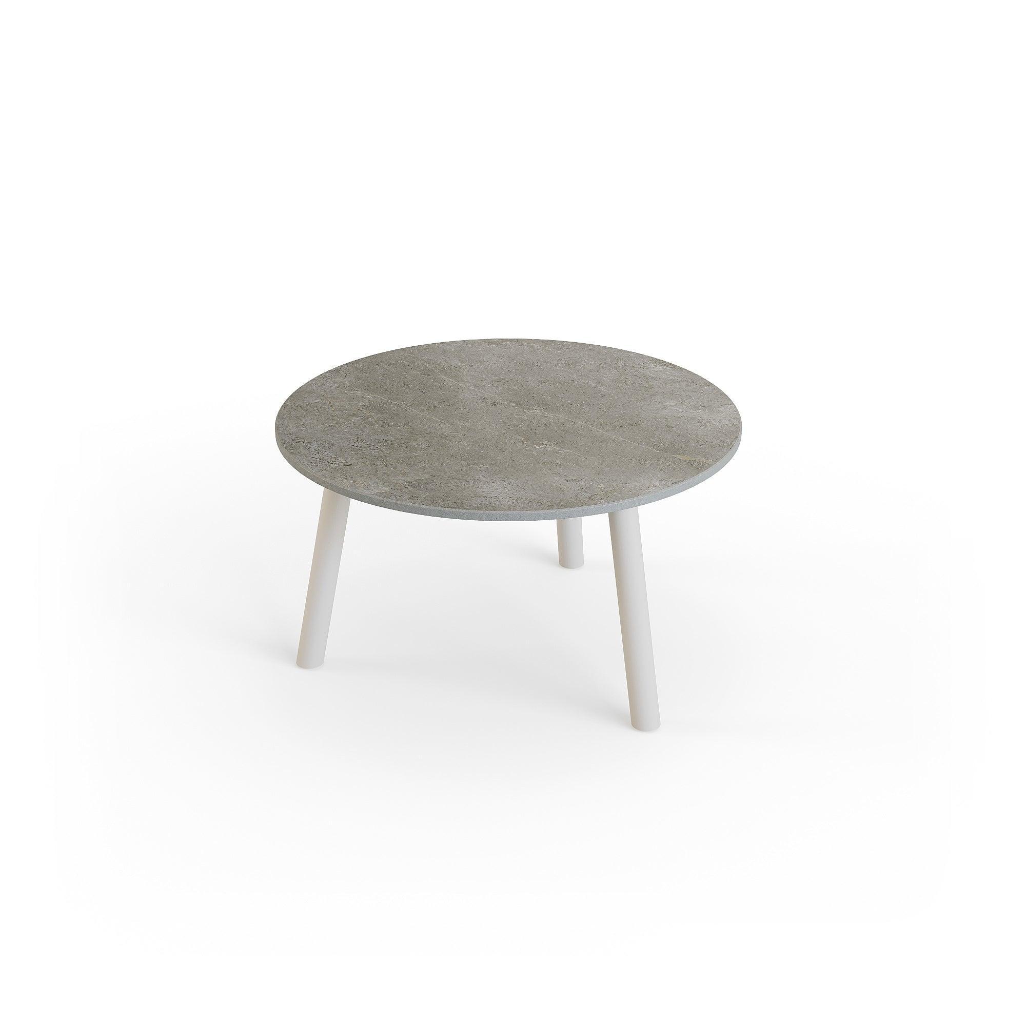 Ronda | Koffietafel, Dune mat keramiek Palladium grijs 12mm D60x34