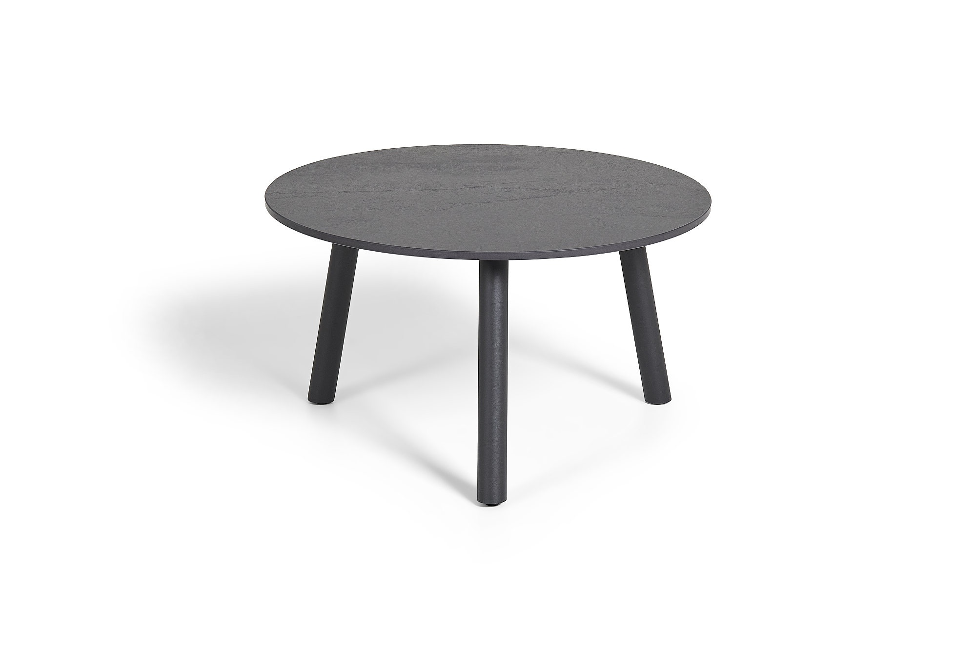 Ronda | Koffietafel, antraciet mat keramiek Slate zwart 12mm D60x34
