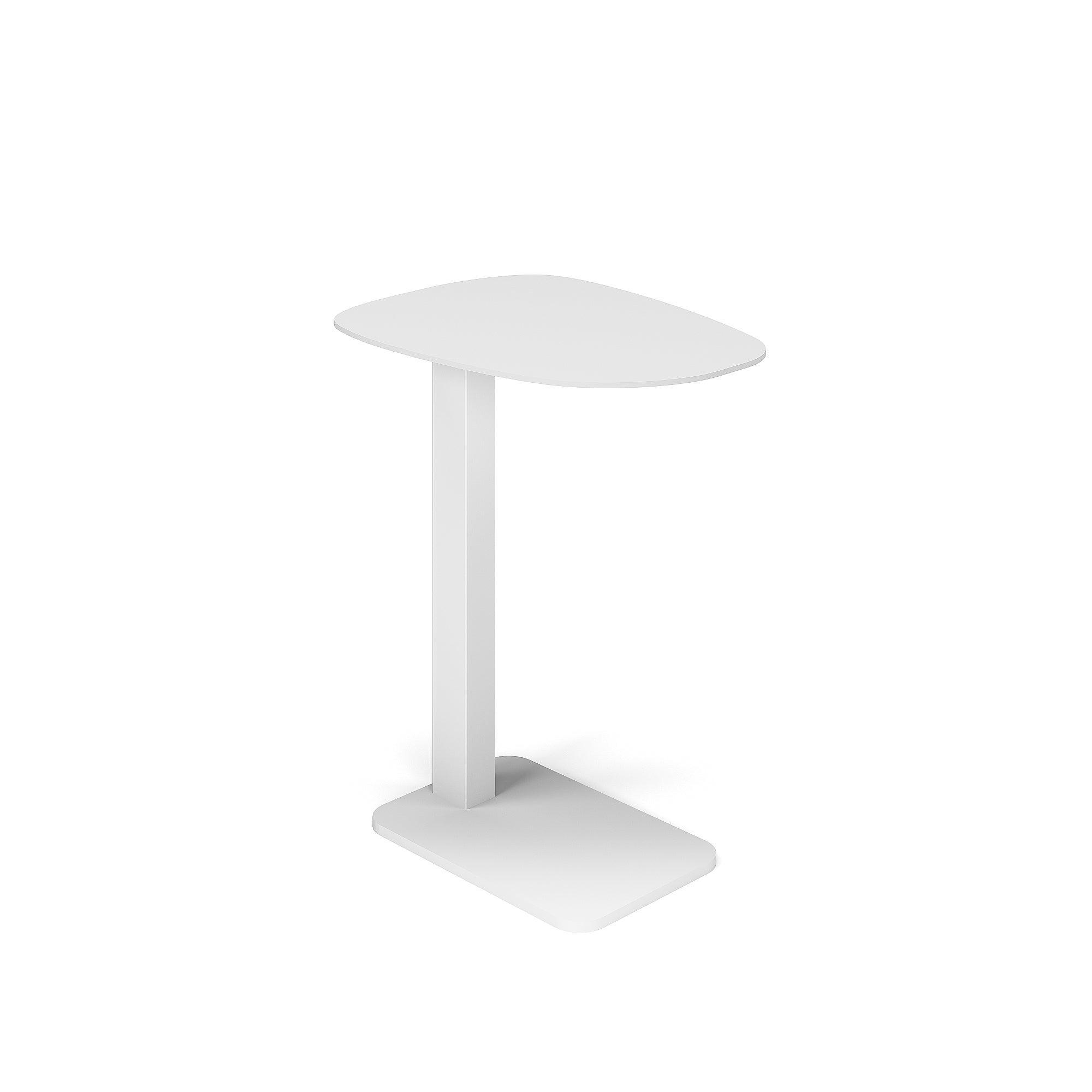 Tucino | Bijzettafel aluminium wit mat 40x30x50