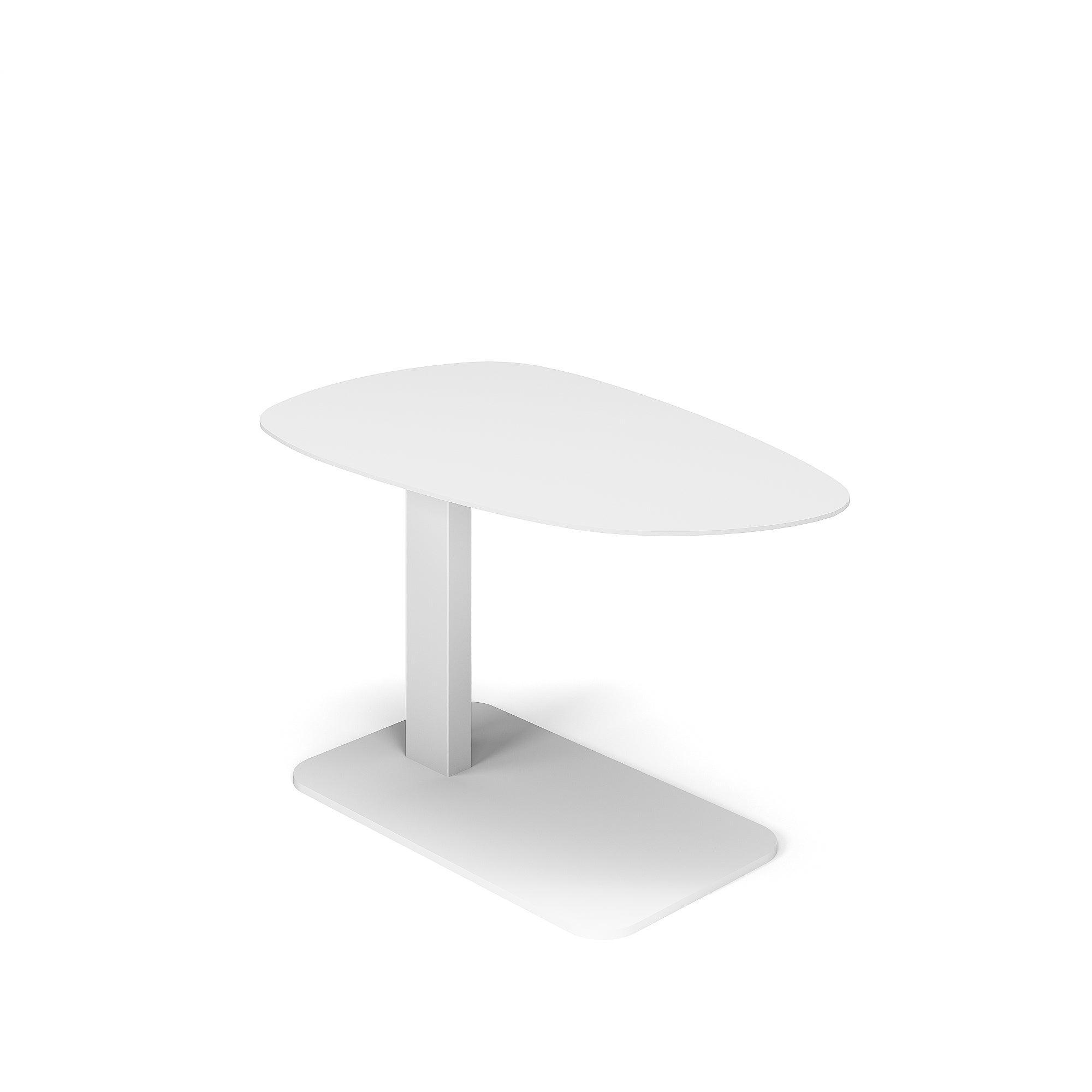 Tucino | Bijzettafel aluminium wit mat 75x45x45,5