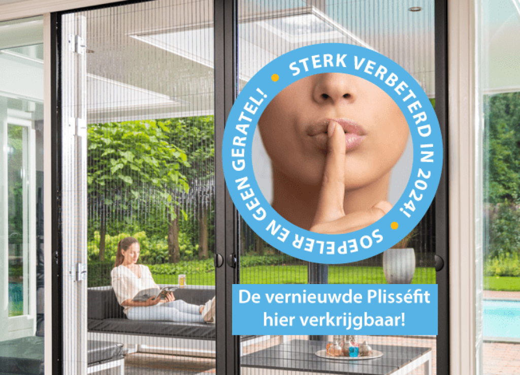 Pleated screen door in Sittard-Geleen or elsewhere in Limburg.