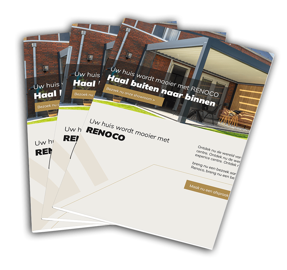 Ontdek Renoco's prachtige kwaliteitsproducten Brochure van Renoco, met informatie over buitenproducten voor tuin en woning