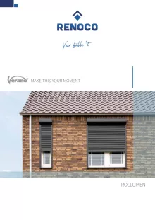 Voorkant van de brochure Rolluiken