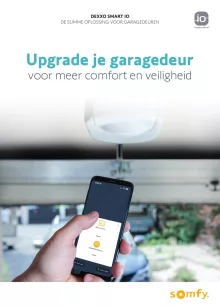 Voorkant van de brochure Somfy Garagedeur aandrijving