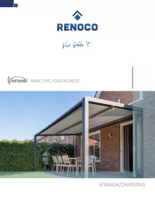 Voorkant van de brochure Verandazonwering