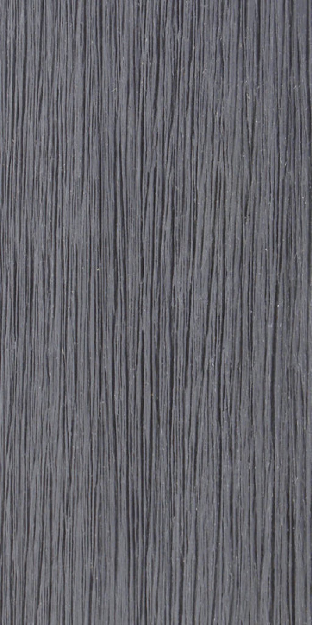 Composite decking board in Lunar Grey with a textured wood look.