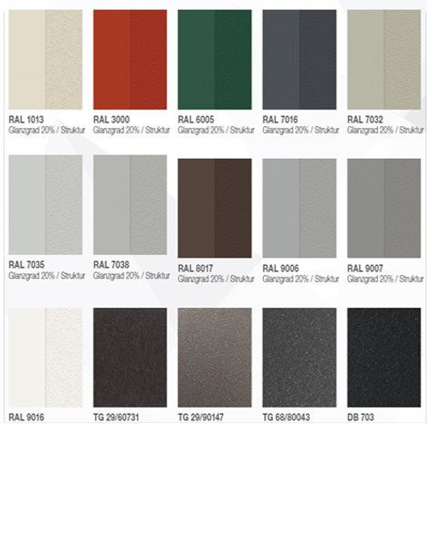 Aluminium deuren RAL kleuren Kleurenstaal met verschillende RAL-kleuren voor verf en coatings, ideaal voor woning en tuin.