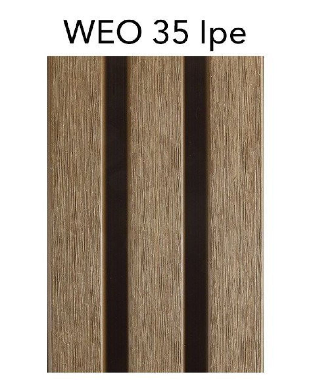 WEO 35 wood-composite cladding in Ipe.