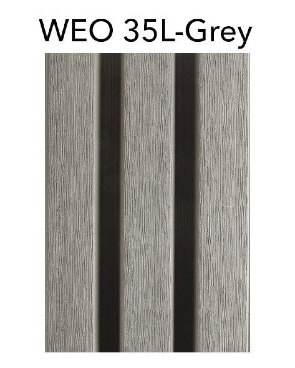 WEO 35 Grey kleur grijs composiet gevelbekleding. WEO 35 Grey kleur grijs composiet gevelbekleding.