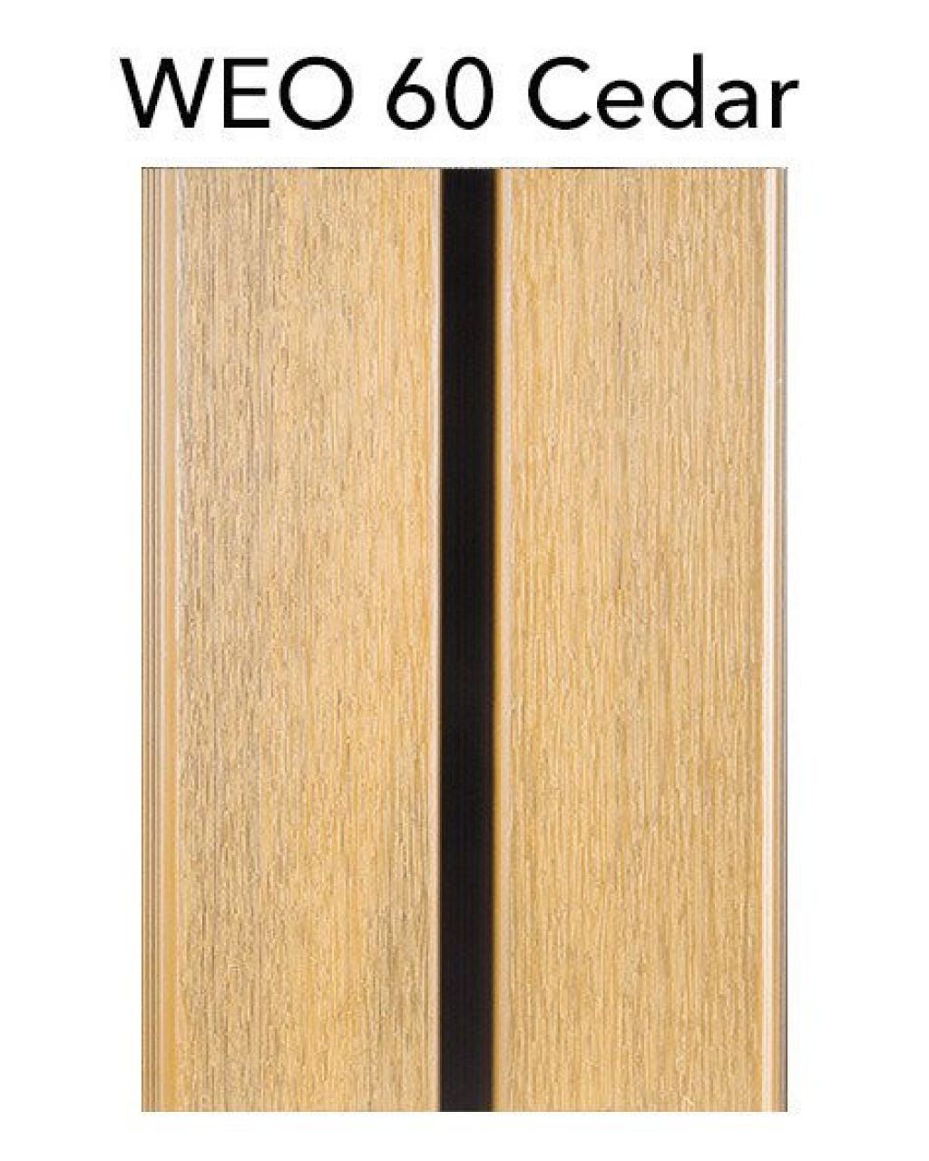 WEO 60 composite cladding in Cedar.