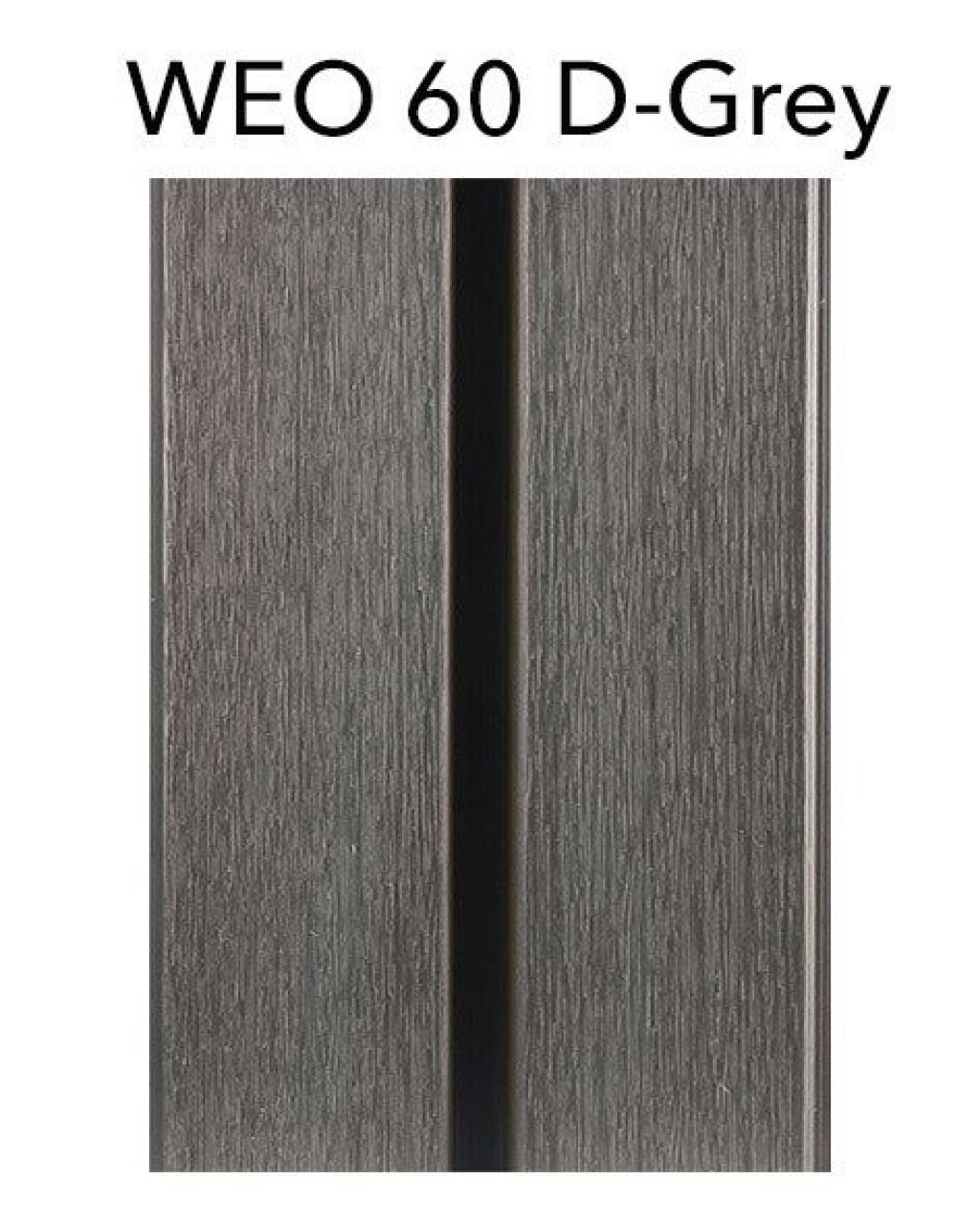 WEO 60 D-Grey kleur donkergrijs composiet gevelbekleding. WEO 60 D-Grey kleur donkergrijs composiet gevelbekleding.