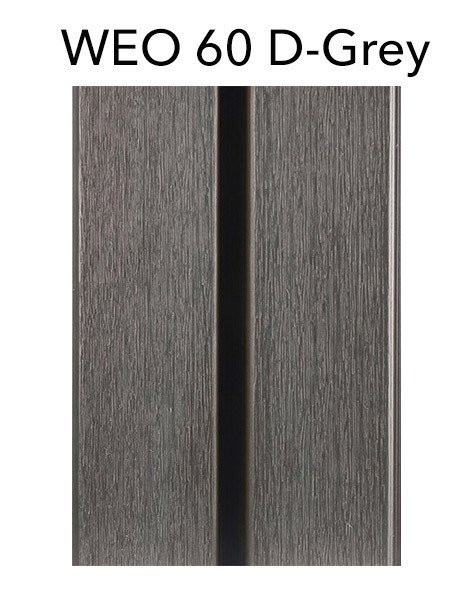 WEO 60 D-Grey kleur donkergrijs composiet gevelbekleding WEO 60 D-Grey kleur donkergrijs composiet gevelbekleding